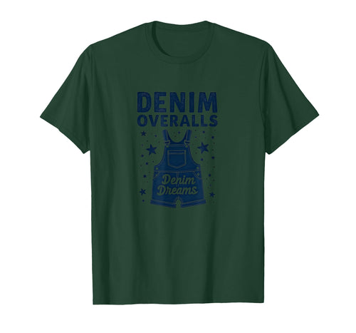 Denim Overalls Denim Dreams 90S Nostalgia T-Shirt - Unique Graphic Unisex - T-Shirt, Sweatshirt, Hoodie