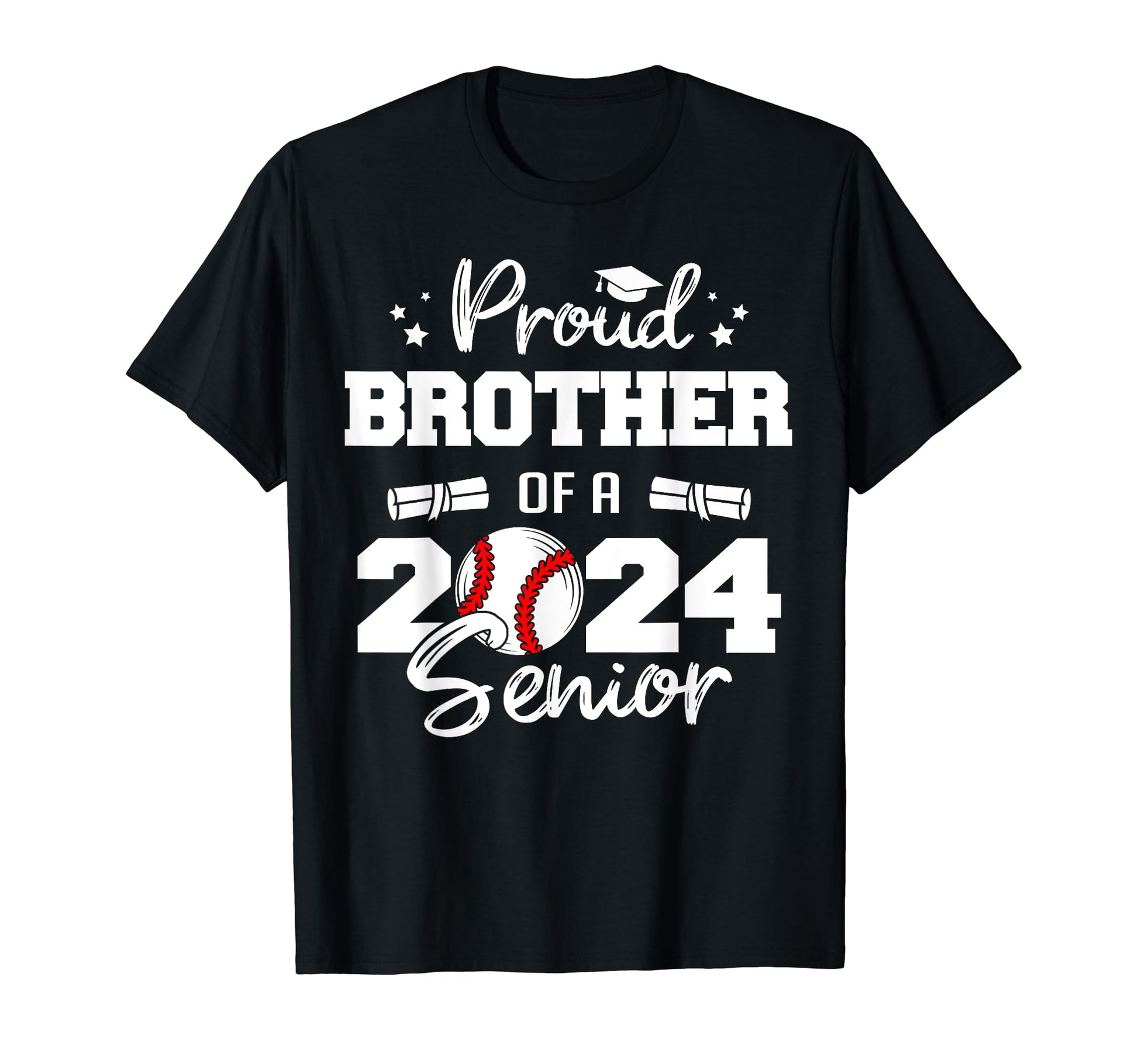 Proud Brother 2024 Senior Funny T-Shirt - Casual Everyday Wear Unisex - T-Shirt, Sweatshirt, Hoodie
