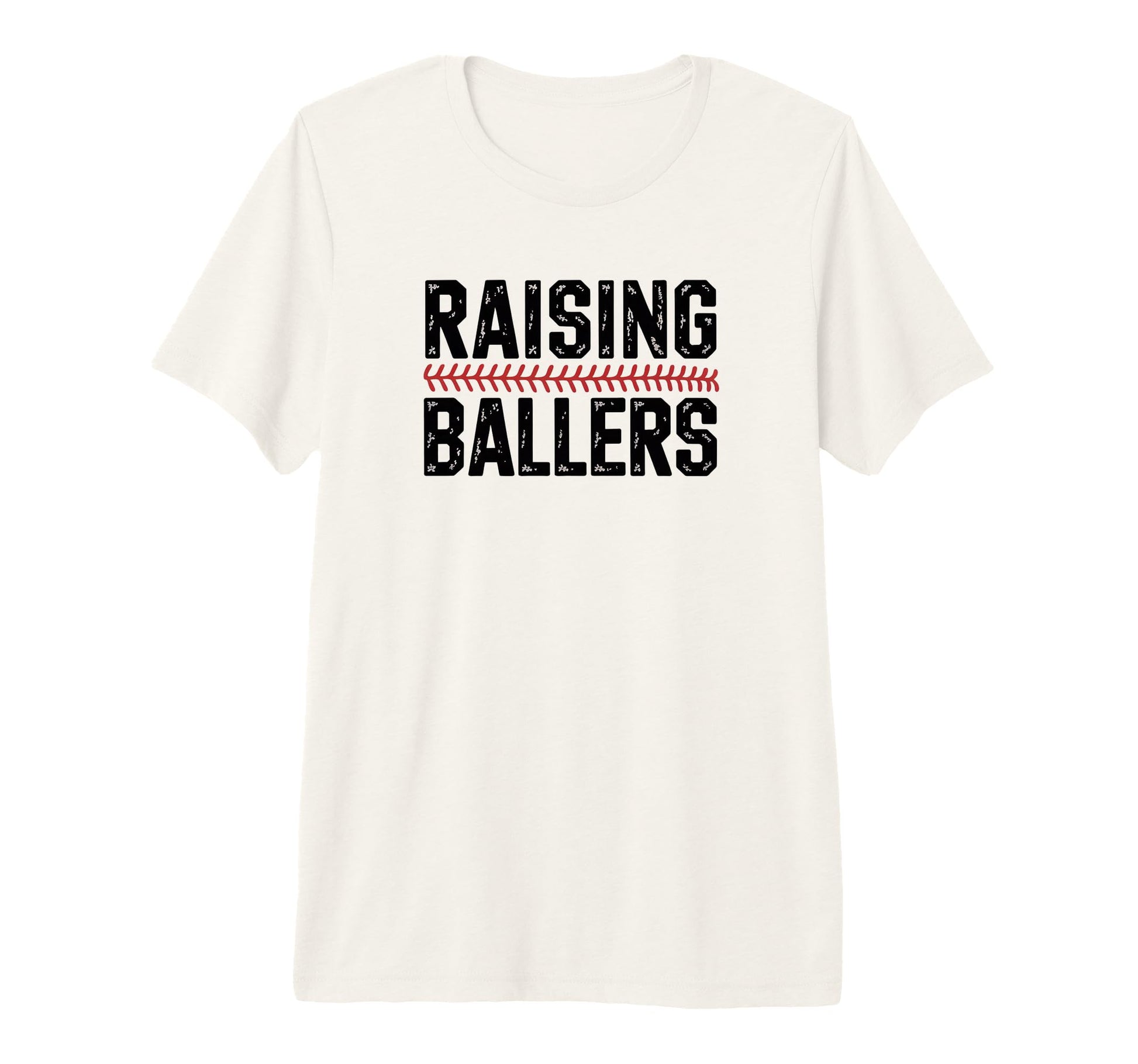 Raising Ballers Funny Baseball Tri T-Shirt - Unique Graphic for Adults - T-Shirt, Sweatshirt, Hoodie