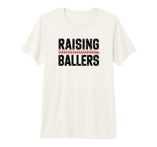 Raising Ballers Funny Baseball Tri T-Shirt - Unique Graphic for Adults - T-Shirt, Sweatshirt, Hoodie