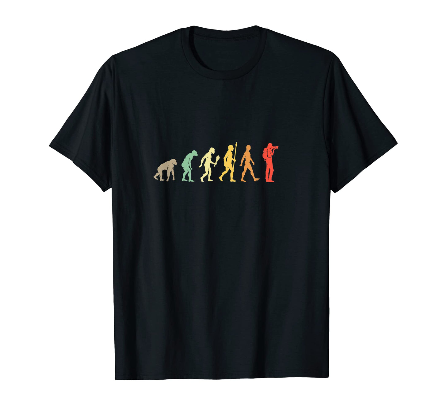 Funny Photographer Evolution Gift Camera T-Shirt - Trendy Graphic Unisex - T-Shirt, Sweatshirt, Hoodie