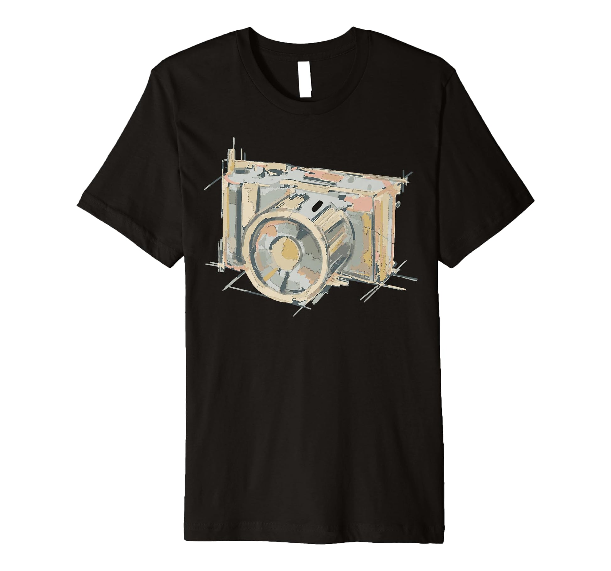 Abstract Camera Art T-Shirt - Trendy Graphic for Adults - T-Shirt, Sweatshirt, Hoodie