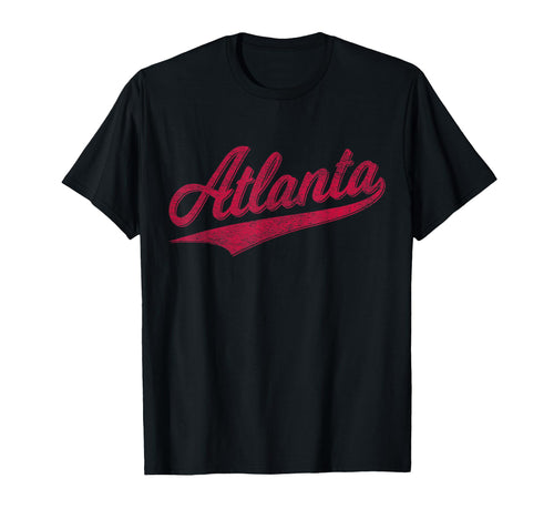 Atlanta Georgia Varsity Script T-Shirt - Minimalist Print for Adults - T-Shirt, Sweatshirt, Hoodie