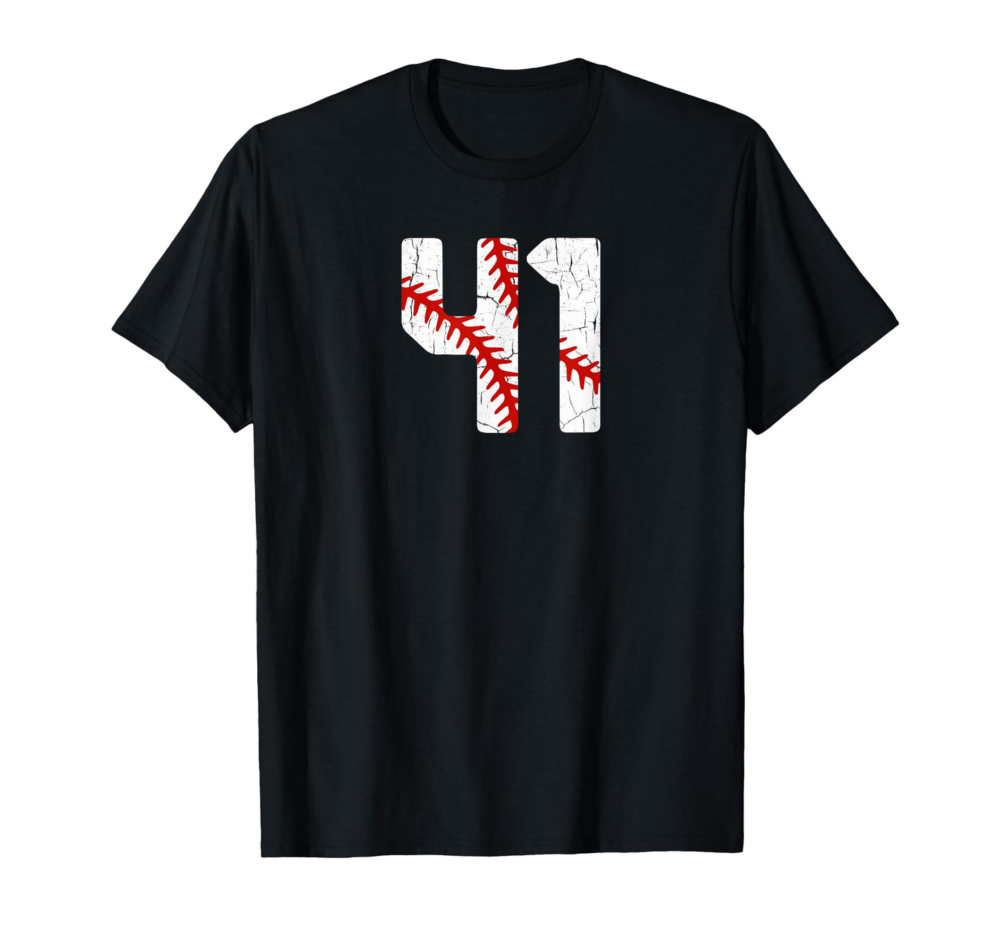 Baseball Player Jersey Number 41 T-Shirt - Casual Everyday Wear for Adults - T-Shirt, Sweatshirt, Hoodie