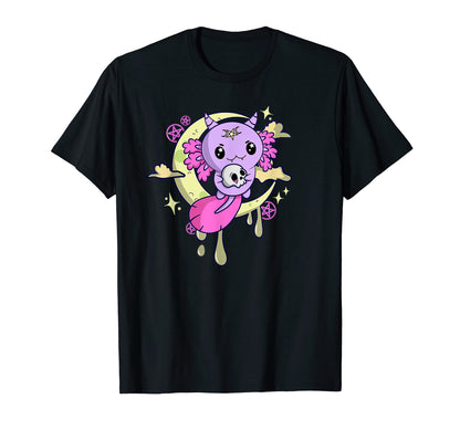 Axolotl Pastel Goth Aesthetic Nu T-Shirt - Minimalist Print for Adults - T-Shirt, Sweatshirt, Hoodie