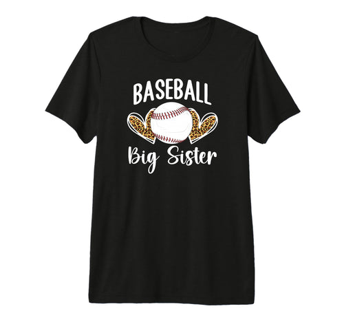 Baseball Big Sister Baseball Player Big T-Shirt - Custom Art Print Unisex - T-Shirt, Sweatshirt, Hoodie
