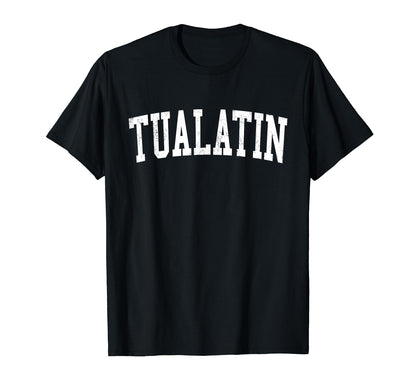 Tualatin Or Distressed White Varsity T-Shirt - Streetwear Style for Adults - T-Shirt, Sweatshirt, Hoodie