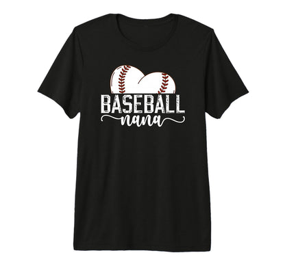 Baseball Nana Grandma Proud Nana T-Shirt - Aesthetic Graphic Unisex - T-Shirt, Sweatshirt, Hoodie