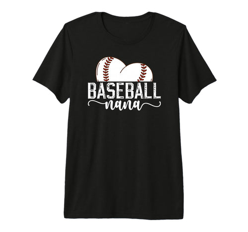 Baseball Nana Grandma Proud Nana T-Shirt - Aesthetic Graphic Unisex - T-Shirt, Sweatshirt, Hoodie