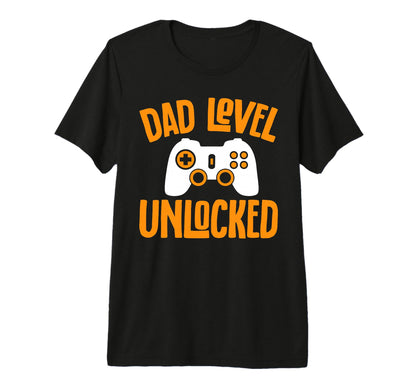 Mens Funny Fathers Day Dad Level T-Shirt - Streetwear Style Men Women - T-Shirt, Sweatshirt, Hoodie
