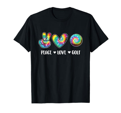 Peace Love Golf Golf Lover Golfer T-Shirt - Minimalist Print Men Women - T-Shirt, Sweatshirt, Hoodie
