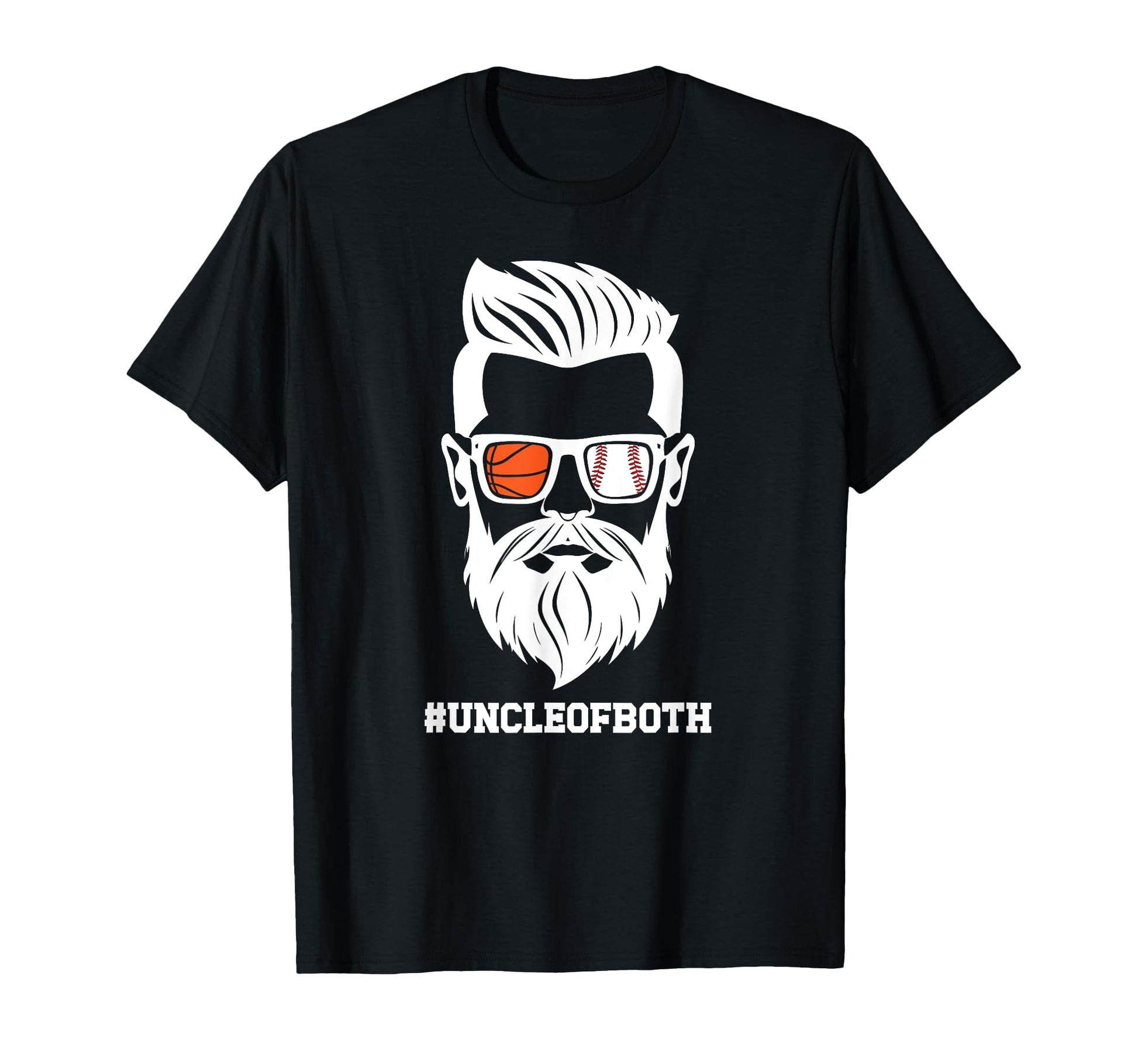Uncle Both Baseball Basketball Uncle T-Shirt - Minimalist Print Men Women - T-Shirt, Sweatshirt, Hoodie