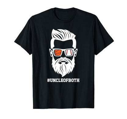 Uncle Both Baseball Basketball Uncle T-Shirt - Minimalist Print Men Women - T-Shirt, Sweatshirt, Hoodie