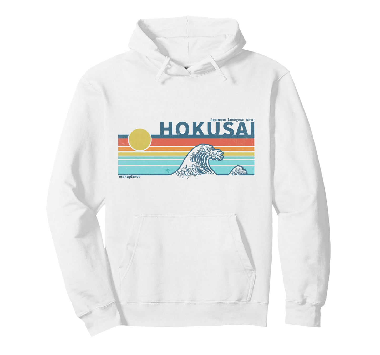 Japanese Kanagawa Wave 80S 90S Hoodie - Casual Everyday Wear for Adults - T-Shirt, Sweatshirt, Hoodie
