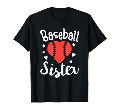 Baseball Sister Family Matching Sports T-Shirt - Novelty Apparel Unisex - T-Shirt, Sweatshirt, Hoodie