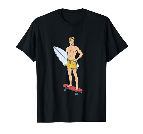 Surf California Laguna Beach Surfer T-Shirt - Minimalist Print Unisex - T-Shirt, Sweatshirt, Hoodie