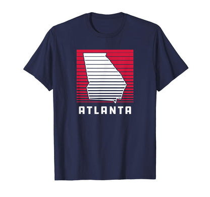 Atlanta Georgia Groove Gradient T-Shirt - Streetwear Style for Adults - T-Shirt, Sweatshirt, Hoodie