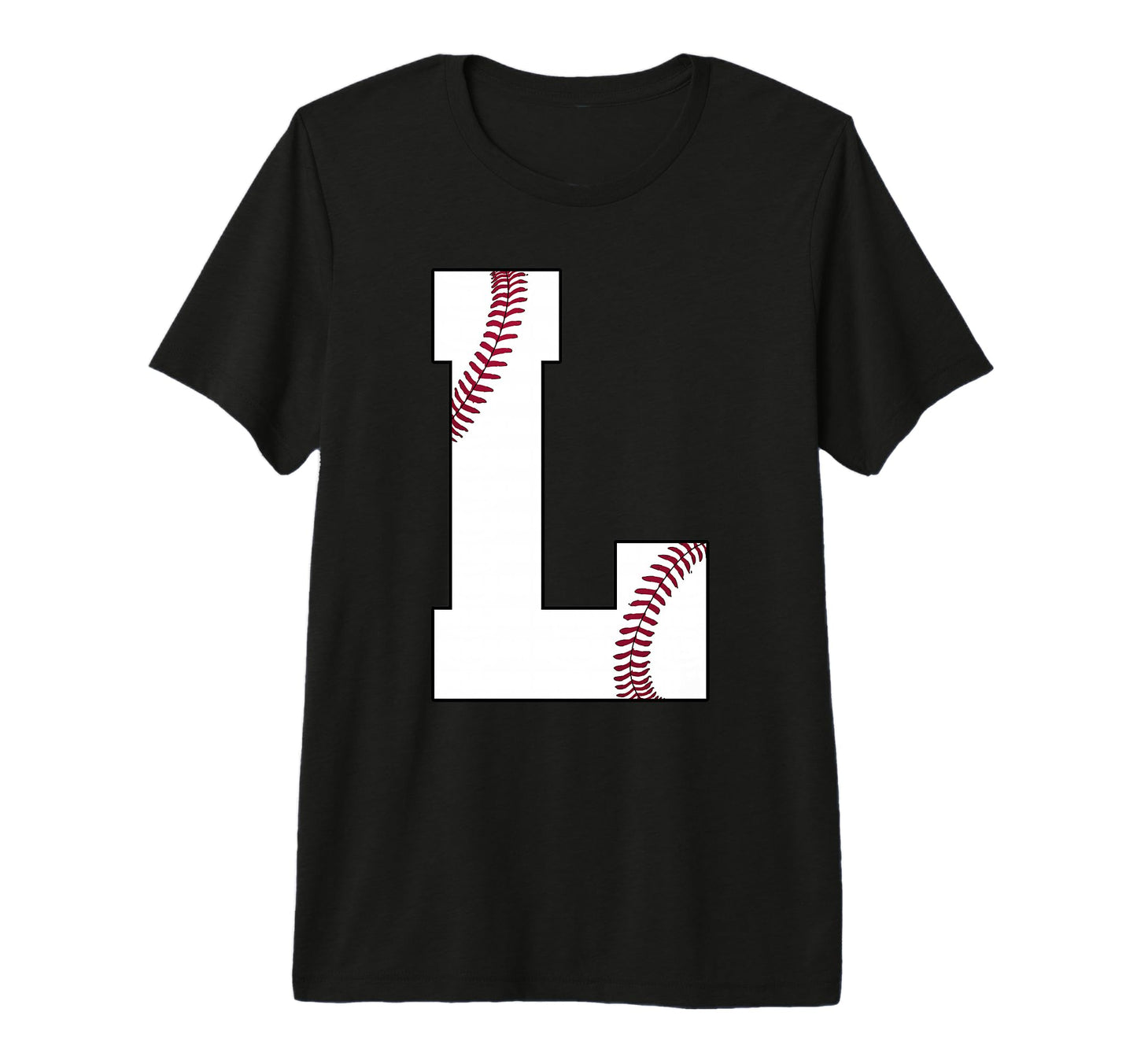 L Baseball Initial Personalized T-Shirt - Fun Novelty Design for Adults - T-Shirt, Sweatshirt, Hoodie