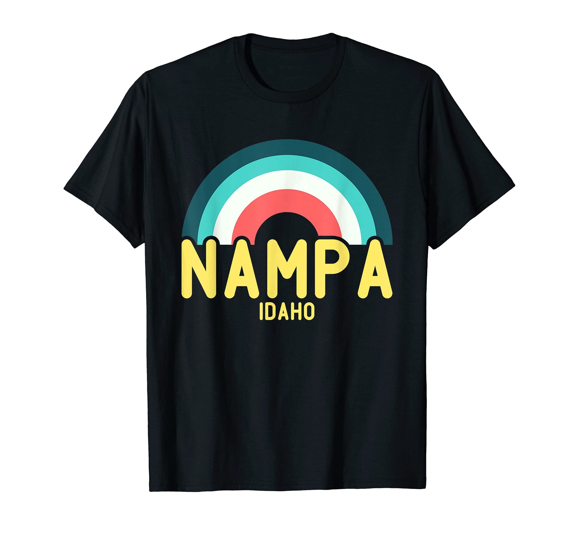 Nampa Idaho Rainbow T-Shirt - Custom Art Print Unisex - T-Shirt, Sweatshirt, Hoodie