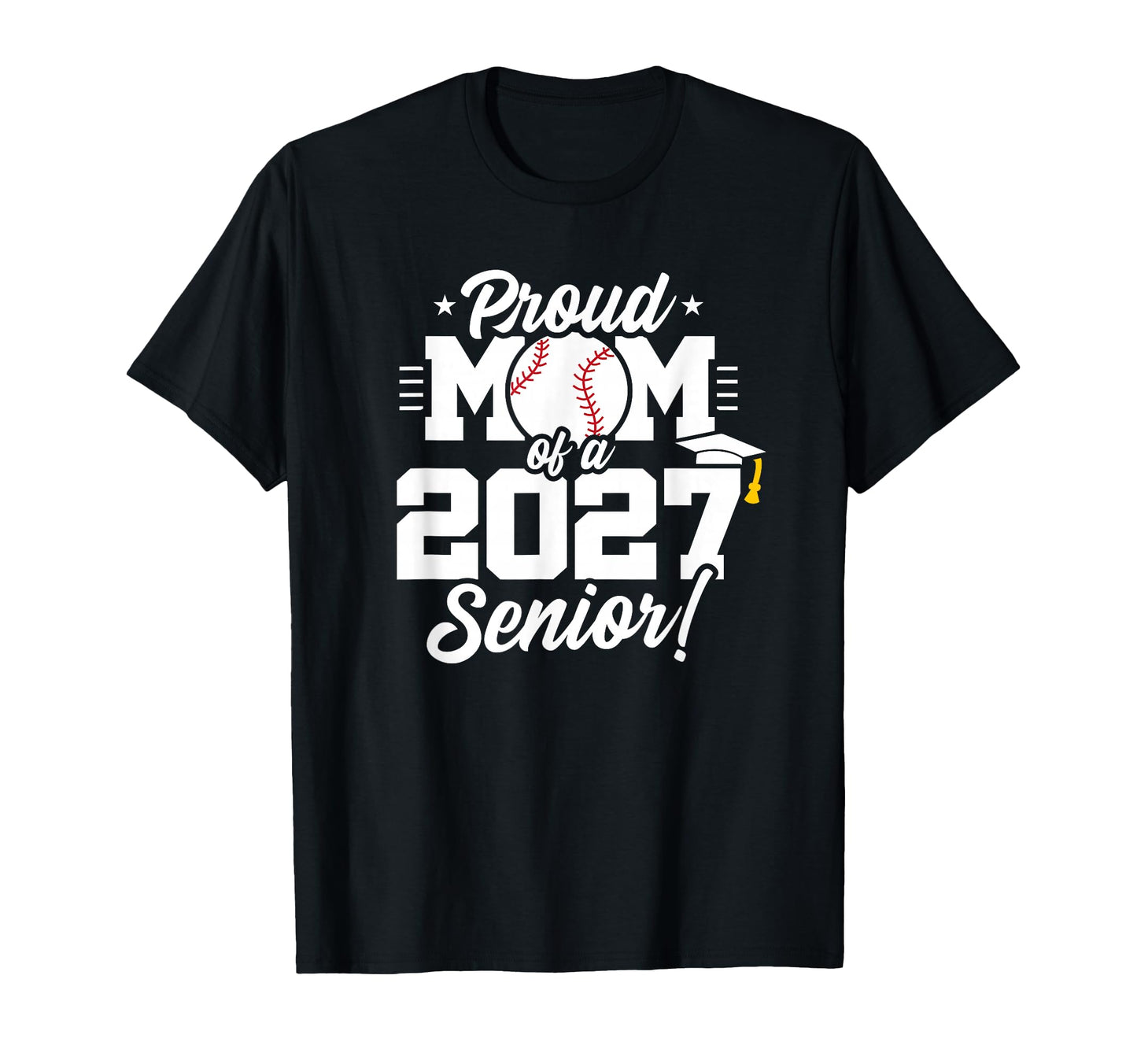 Senior Class 2027 School Baseball T-Shirt - Trendy Graphic for Adults - T-Shirt, Sweatshirt, Hoodie