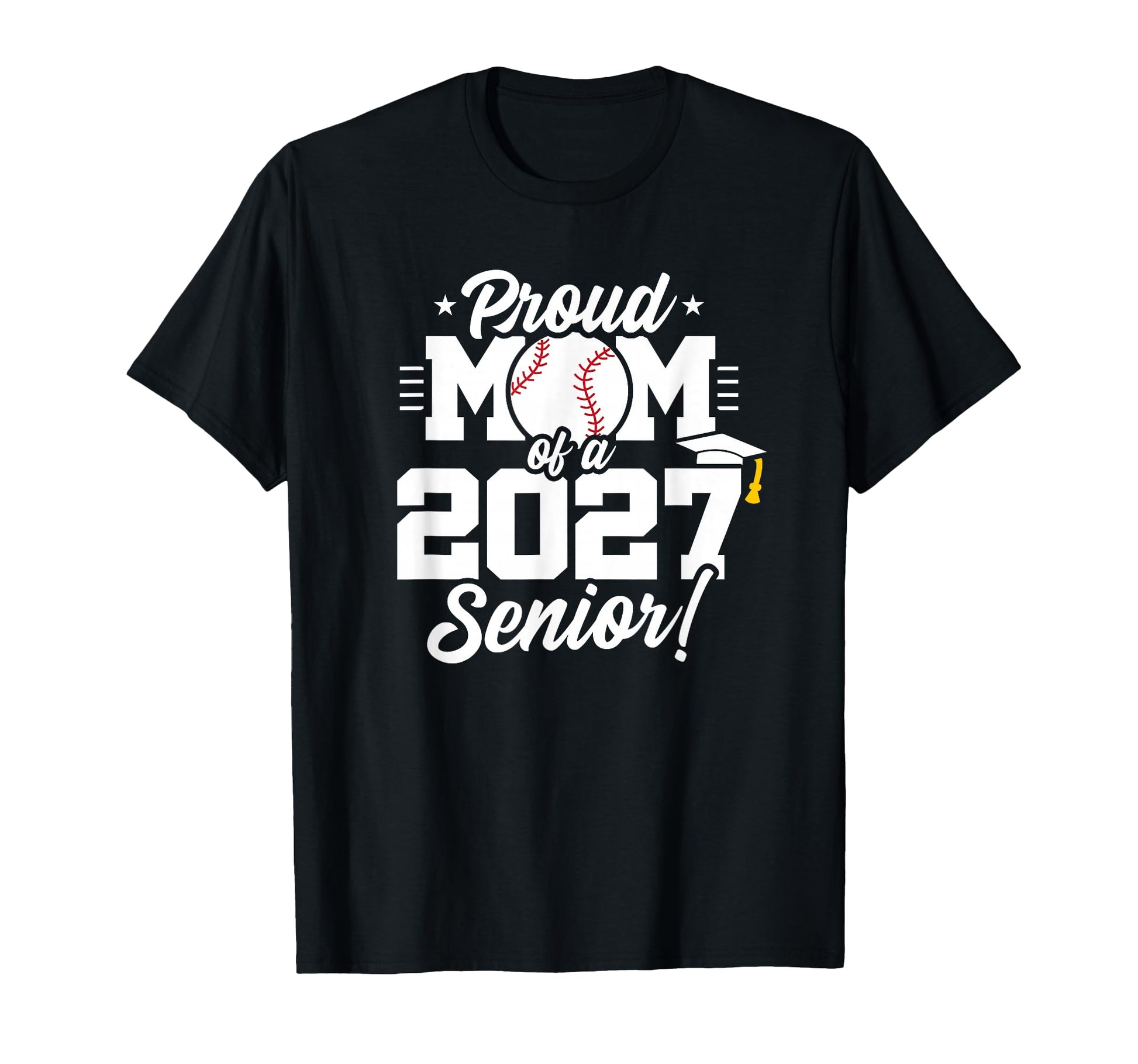 Senior Class 2027 School Baseball T-Shirt - Trendy Graphic for Adults - T-Shirt, Sweatshirt, Hoodie