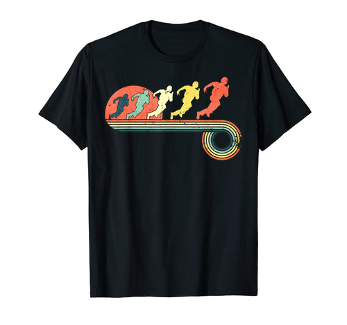 Baseball Player Running Base Sunset Rainbow T-Shirt - Graphic Print Unisex - T-Shirt, Sweatshirt, Hoodie