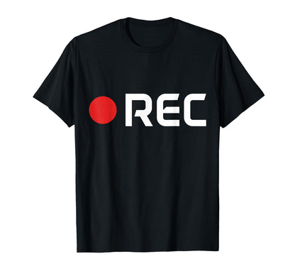 Cameraman Rec Camera Film Movie T-Shirt - Minimalist Print for Adults - T-Shirt, Sweatshirt, Hoodie