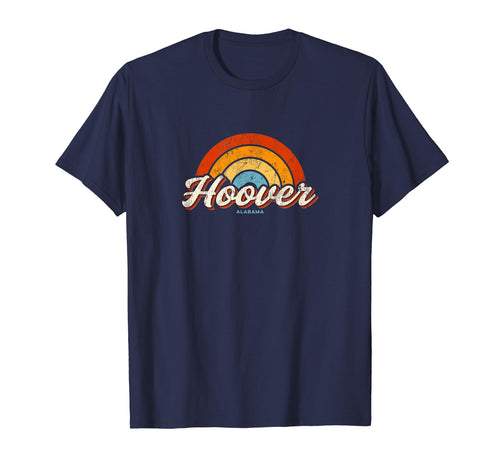 Hoover Alabama Al Rainbow 70S T-Shirt - Unique Graphic for Adults - T-Shirt, Sweatshirt, Hoodie