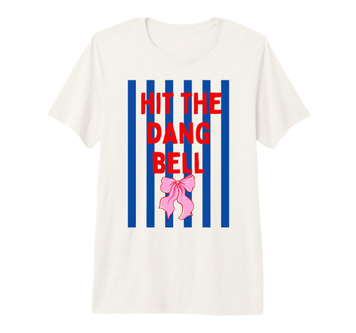 Striped Baseball Hit Dang Ball Bow T-Shirt - Aesthetic Graphic Unisex - T-Shirt, Sweatshirt, Hoodie