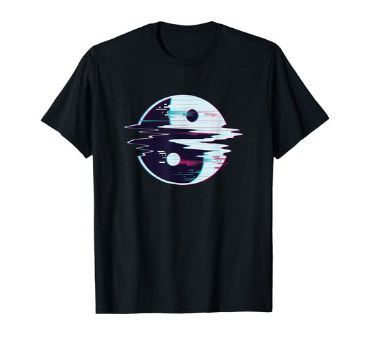 Yin Yang Glitch 80S 90S Japanese T-Shirt - Novelty Apparel Men Women - T-Shirt, Sweatshirt, Hoodie