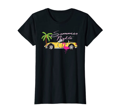 Womens 80S Preppy Varsity Malibu Car T-Shirt - Aesthetic Graphic Men Women - T-Shirt, Sweatshirt, Hoodie
