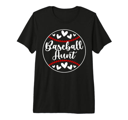 Baseball Aunt Baseball Player Auntie T-Shirt - Minimalist Print Unisex - T-Shirt, Sweatshirt, Hoodie