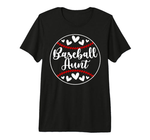 Baseball Aunt Baseball Player Auntie T-Shirt - Minimalist Print Unisex - T-Shirt, Sweatshirt, Hoodie