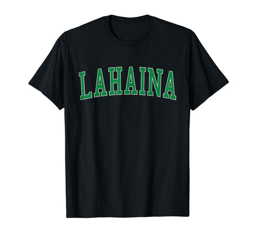 Lahaina Hi Distressed Green Varsity T-Shirt - Novelty Apparel Men Women - T-Shirt, Sweatshirt, Hoodie