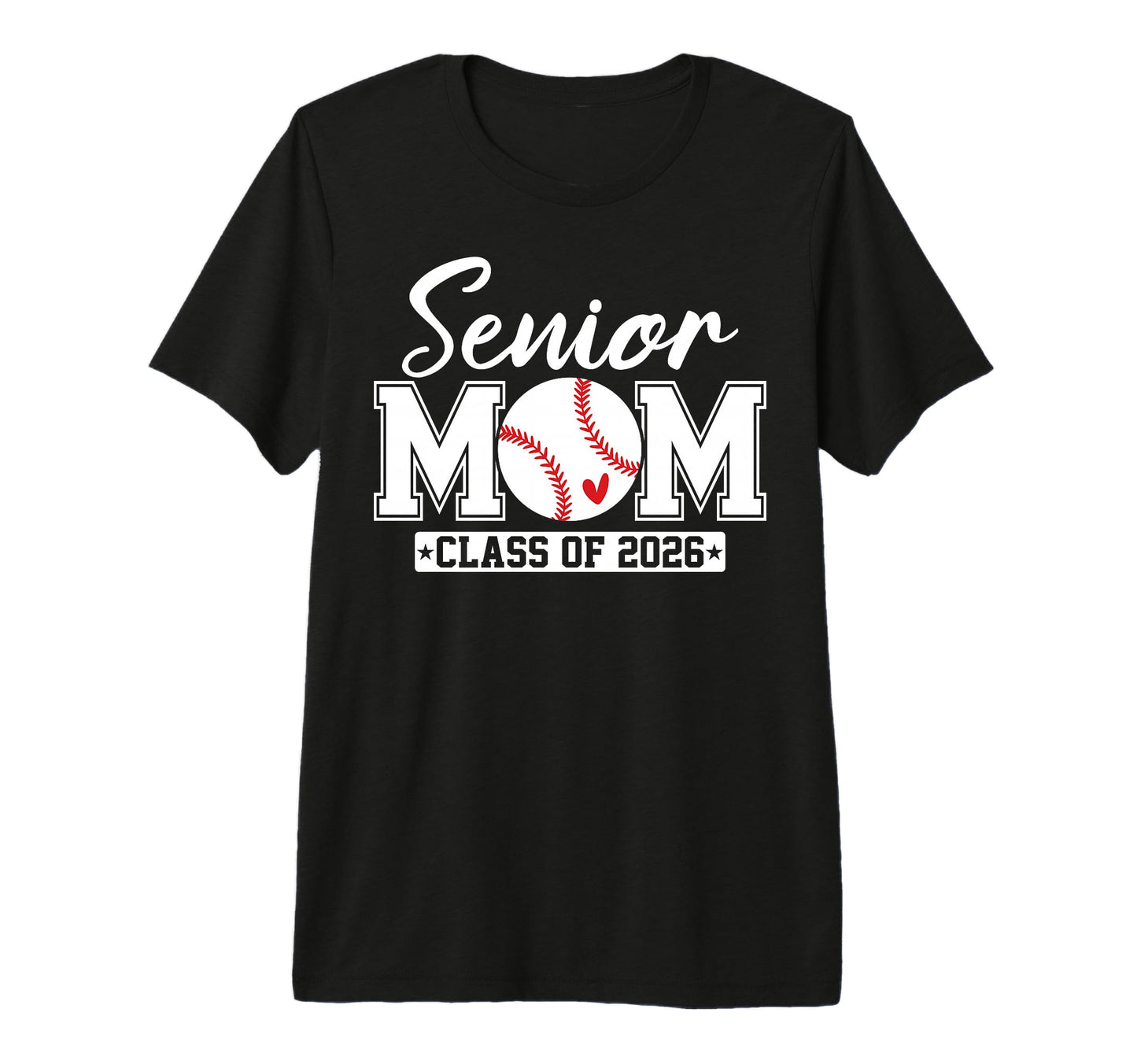 Senior Mom Class 2026 Baseball Mom T-Shirt - Aesthetic Graphic for Adults - T-Shirt, Sweatshirt, Hoodie