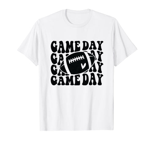 Groovy Football Mom Game Day Grandma T-Shirt - Unique Graphic for Adults - T-Shirt, Sweatshirt, Hoodie