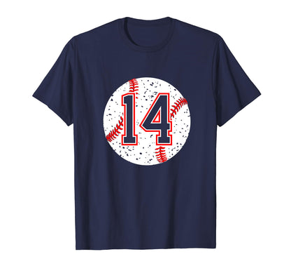 Baseball Number 14 Mom Show T-Shirt - Casual Everyday Wear for Adults - T-Shirt, Sweatshirt, Hoodie