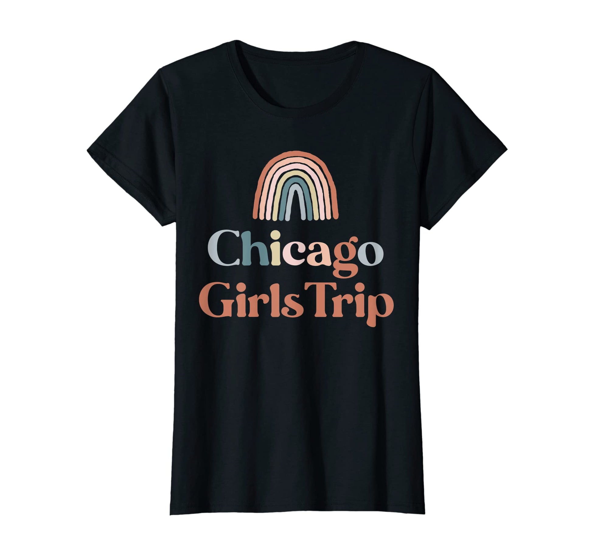 Womens Chicago Trip Boho Rainbow T-Shirt - Novelty Apparel for Adults - T-Shirt, Sweatshirt, Hoodie