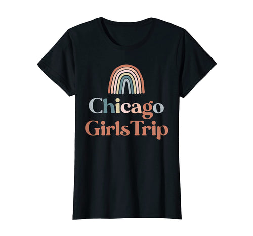 Womens Chicago Trip Boho Rainbow T-Shirt - Novelty Apparel for Adults - T-Shirt, Sweatshirt, Hoodie