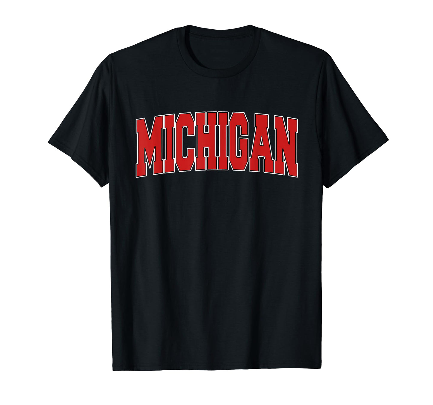 Michigan Usa State Mi Varsity Sports T-Shirt - Novelty Apparel for Adults - T-Shirt, Sweatshirt, Hoodie