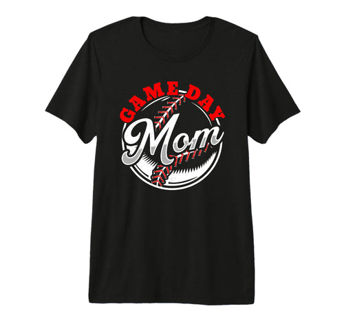 Game Day Mom Proud Baseball Parent T-Shirt - Minimalist Print Men Women - T-Shirt, Sweatshirt, Hoodie