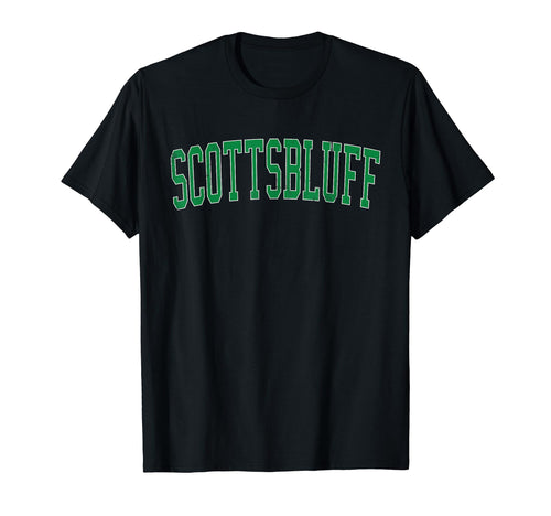 Scottsbluff Ne Distressed Green Varsity T-Shirt - Graphic Print Men Women - T-Shirt, Sweatshirt, Hoodie