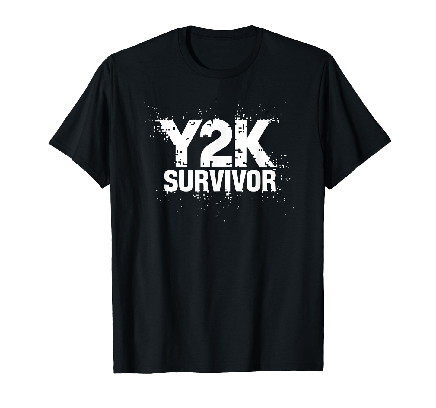 Y2K Survivor Funny Text Computer T-Shirt - Custom Art Print for Adults - T-Shirt, Sweatshirt, Hoodie