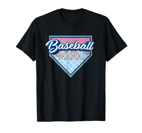 Baseball Nana Ice Cream Drip Funny T-Shirt - Custom Art Print Men Women - T-Shirt, Sweatshirt, Hoodie
