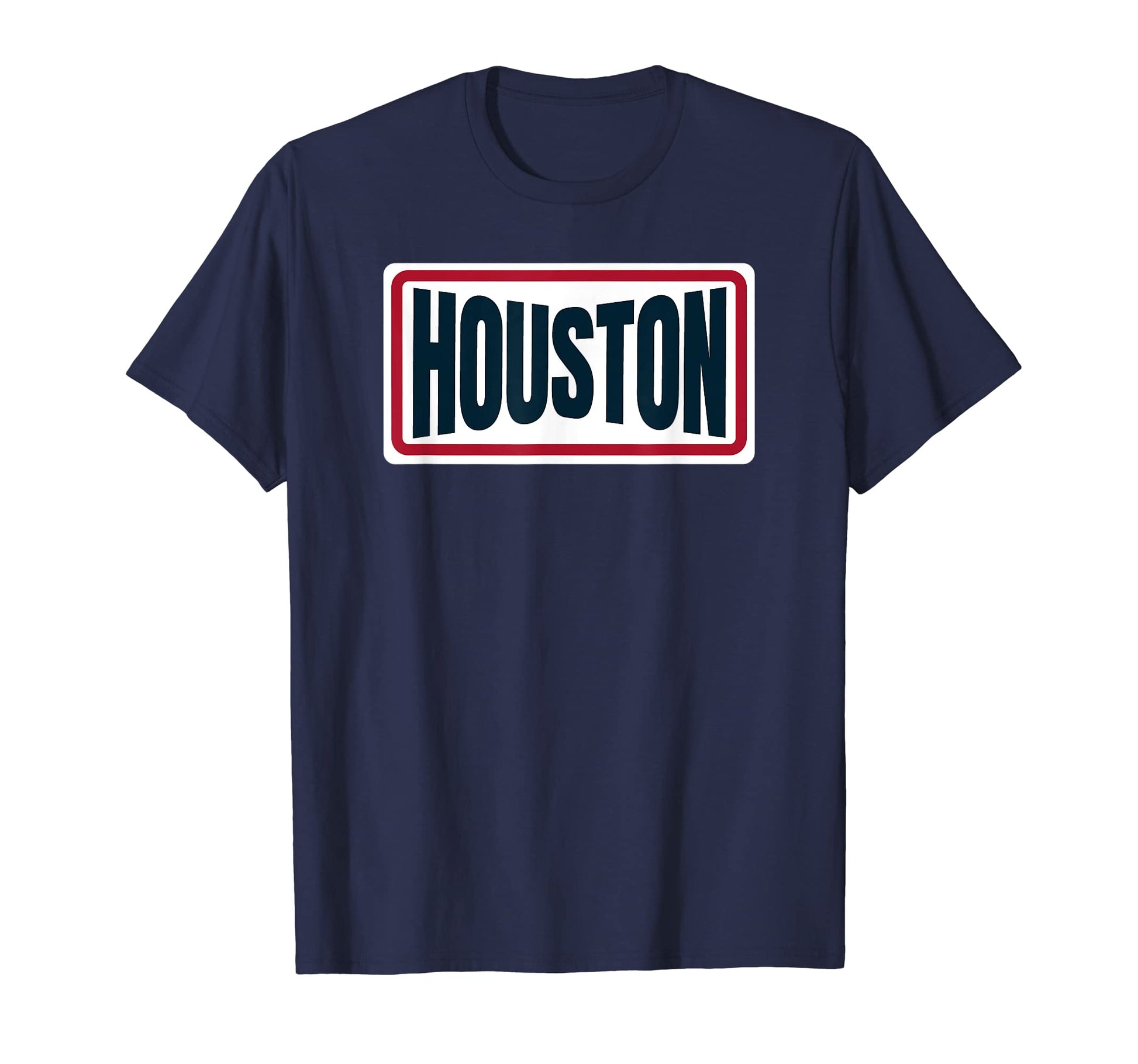 Houston Blue Red Horizontal Stripes T-Shirt - Novelty Apparel Men Women - T-Shirt, Sweatshirt, Hoodie