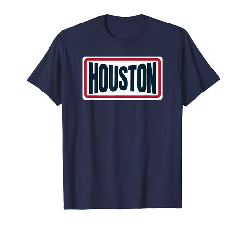 Houston Blue Red Horizontal Stripes T-Shirt - Novelty Apparel Men Women - T-Shirt, Sweatshirt, Hoodie