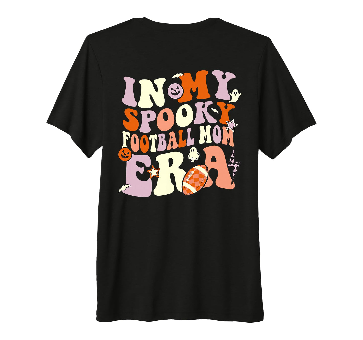 My Spooky Football Mom Era T-Shirt - Aesthetic Graphic for Adults - T-Shirt, Sweatshirt, Hoodie