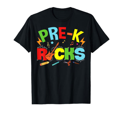 Hello Pre K Rocks Teacher Team Vibes T-Shirt - Aesthetic Graphic Men Women - T-Shirt, Sweatshirt, Hoodie