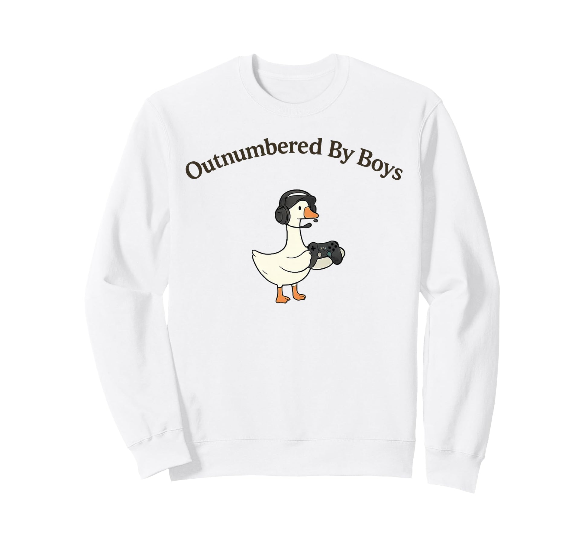 Outnumbered Gaming Dad Funny Sweatshirt - Aesthetic Graphic for Adults - T-Shirt, Sweatshirt, Hoodie