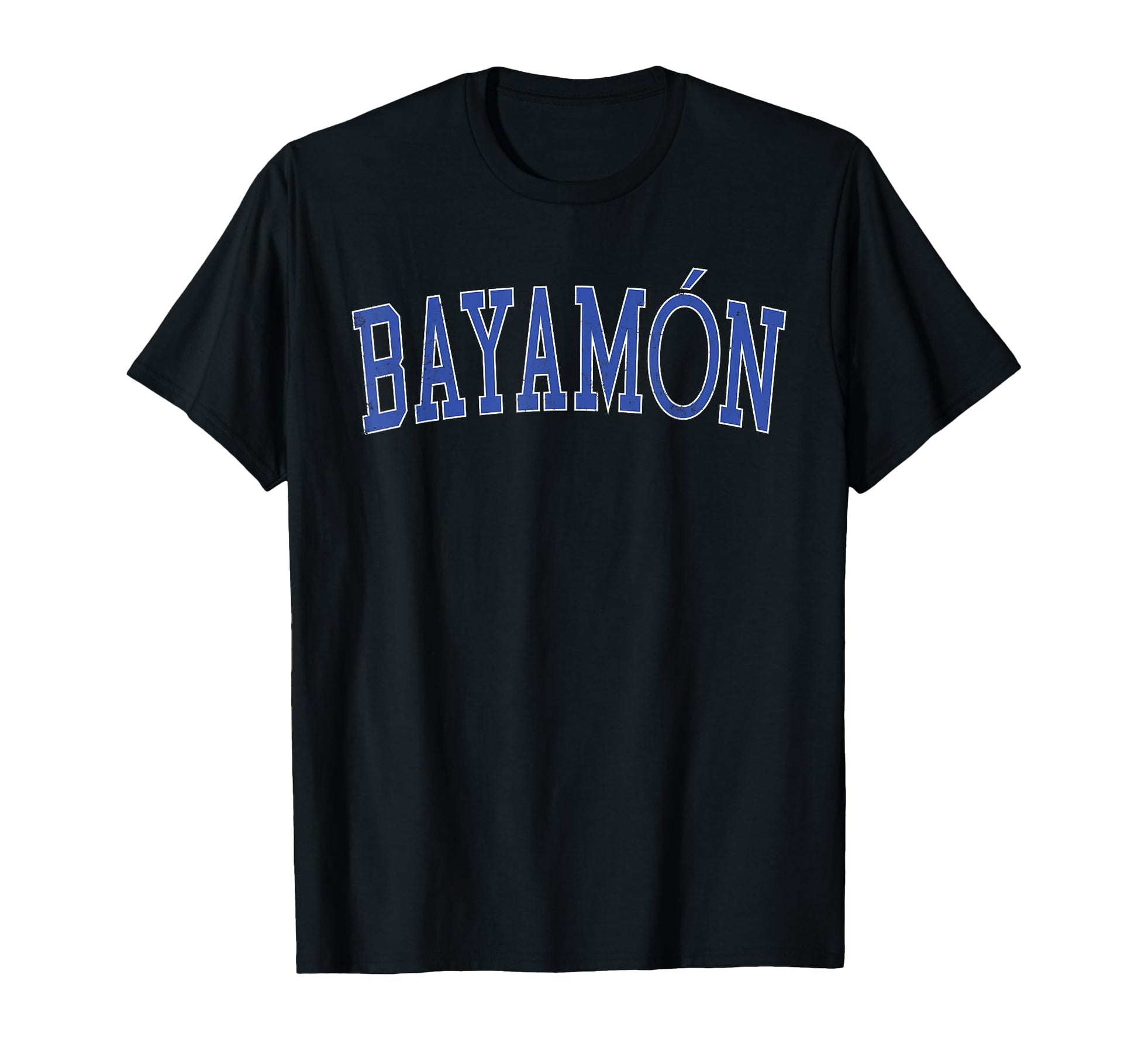 Bayam N Pr Distressed Blue Varsity T-Shirt - Fun Novelty Design Men Women - T-Shirt, Sweatshirt, Hoodie
